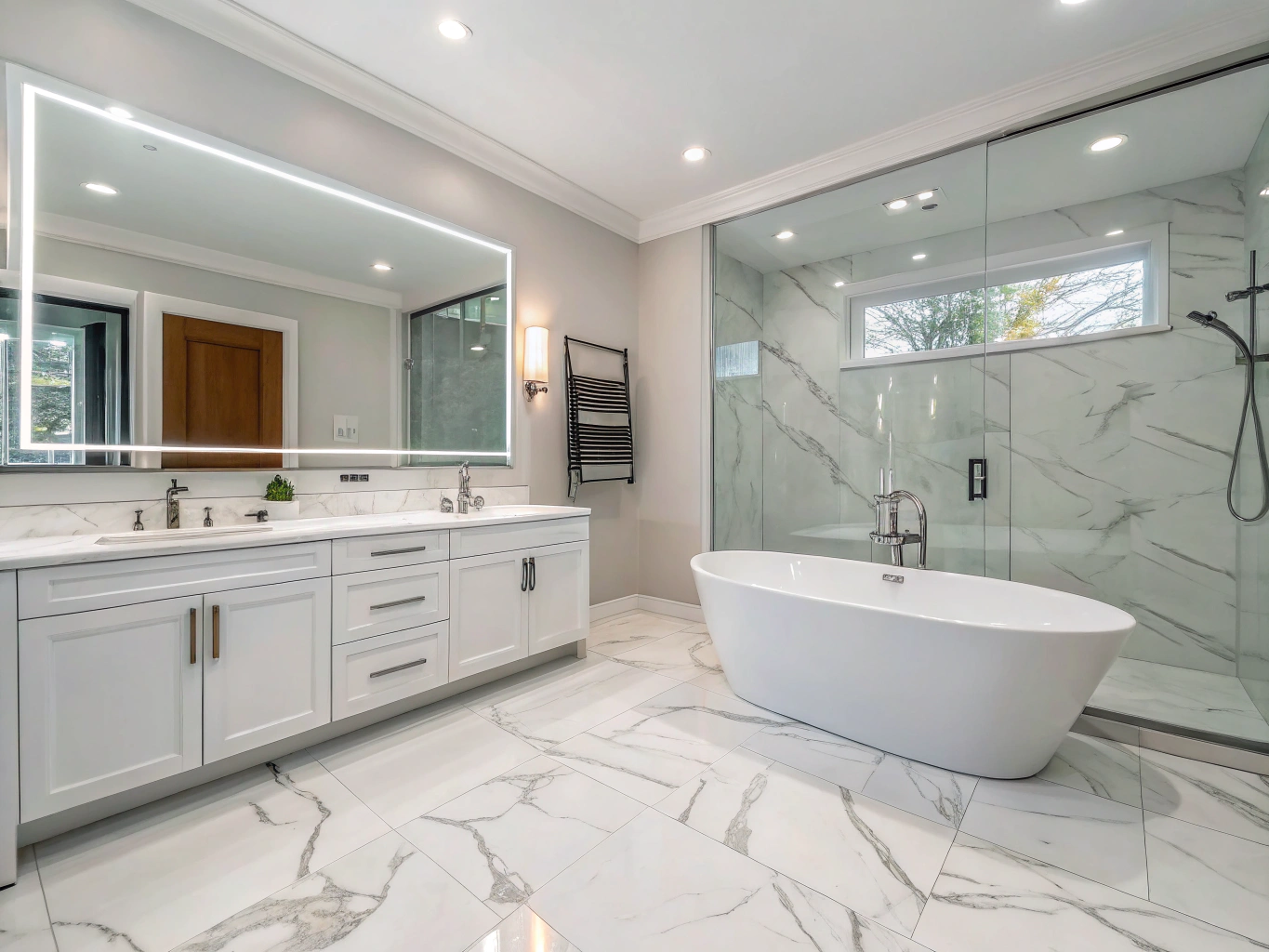 Modern renovated bathroom